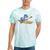 Kayak T Rex Dinosaur Canoe Shirt Kayak For Children Tie-Dye T-Shirts Mint Tie-Dye