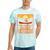 Lake Ontario Canoe Fishing Light House Sunset Retro Raglan Baseball Tee Tie-Dye T-Shirts Mint Tie-Dye