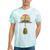 Vintage Retro Canoe Paddle & Mountains Rafting Tie-Dye T-Shirts Mint Tie-Dye