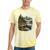 Lakeside Canoe Cabin Escape Scene Raglan Baseball Tee Tie-Dye T-Shirts Yellow Tie-Dye