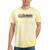 Trendy Canoe Silhouette Colourful Landscape Raglan Baseball Tee Tie-Dye T-Shirts Yellow Tie-Dye