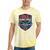 USA Canoe Kayak Paddling American Flag Emblem Tie-Dye T-Shirts Yellow Tie-Dye
