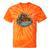 Bigfoot Kayak Paddling Lake Canoe Bigfoot Sasquatch Kayaking Tie-Dye T-Shirts Orange Tie-Dye