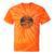 Canoe Canoeing Retro River Rat Raglan Baseball Tee Tie-Dye T-Shirts Orange Tie-Dye