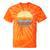 Canoe Canoeing Vintage Sunset Tie-Dye T-Shirts Orange Tie-Dye