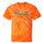 Canoe Retro Vintage Sunset Rainbow Raglan Baseball Tee Tie-Dye T-Shirts Orange Tie-Dye