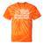 Canoeing Canoe US American Flag Patriotic Retro Raglan Baseball Tee Tie-Dye T-Shirts Orange Tie-Dye