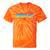 Canoes-Rowing Canoe-Rower Canoeing-Canoeist Vintage Canoes Raglan Baseball Tee Tie-Dye T-Shirts Orange Tie-Dye