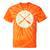 Retro Vintage Canoe Paddles Crossing Canoe & Kayaking Tie-Dye T-Shirts Orange Tie-Dye