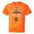Vintage Retro Canoe Paddle & Mountains Rafting Tie-Dye T-Shirts Orange Tie-Dye