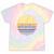 Canoe Canoeing Vintage Sunset Tie-Dye T-Shirts Hazy Rainbow Tie-Dye