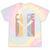 Canoe Vintage Canoeing Retro Canoe Paddling Tie-Dye T-Shirts Hazy Rainbow Tie-Dye
