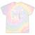 Canoeing Girl Raglan Baseball Tee Tie-Dye T-Shirts Hazy Rainbow Tie-Dye