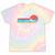 Canoes-Rowing Canoe-Rower Canoeing-Canoeist Vintage Canoes Raglan Baseball Tee Tie-Dye T-Shirts Hazy Rainbow Tie-Dye