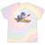 Kayak T Rex Dinosaur Canoe Shirt Kayak For Children Tie-Dye T-Shirts Hazy Rainbow Tie-Dye