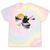 Kayaking Bear Retro Sunset Paddling Canoe Outdoor Adventure Tie-Dye T-Shirts Hazy Rainbow Tie-Dye