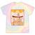 Lake Ontario Canoe Fishing Light House Sunset Retro Raglan Baseball Tee Tie-Dye T-Shirts Hazy Rainbow Tie-Dye