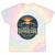 National Park Voyageurs Retro Sunset Canoe Paddling Badge Tie-Dye T-Shirts Hazy Rainbow Tie-Dye