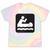Outdoors Water Sports Canoe Canoeist Raglan Baseball Tee Tie-Dye T-Shirts Hazy Rainbow Tie-Dye