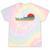 Paddling Canoe Retro Vintage For Canoeists And Paddle Tie-Dye T-Shirts Hazy Rainbow Tie-Dye
