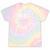 Vintage Canoeing Text Hobby Apparel Raglan Baseball Tee Tie-Dye T-Shirts Hazy Rainbow Tie-Dye