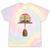 Vintage Retro Canoe Paddle & Mountains Rafting Tie-Dye T-Shirts Hazy Rainbow Tie-Dye