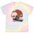 Women's Kayaking Sloth Kayak Kayaker Canoe Paddling Tie-Dye T-Shirts Hazy Rainbow Tie-Dye
