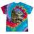 Lakeside Canoe Cabin Escape Scene Raglan Baseball Tee Tie-Dye T-Shirts Festival Tie-Dye