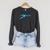Blue Water Swimming In Freestyle Stroke Raglan Sleeve Sweatshirt Dark Grey Heather