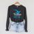 Breathing Is For The Weak Swimming Swimmer Raglan Sleeve Sweatshirt Dark Grey Heather