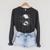 Canoe Canadian Canoeists Nature Canoe Raglan Sleeve Sweatshirt Dark Grey Heather