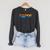 Canoe Canoeing Retro Canoe Raglan Sleeve Sweatshirt Dark Grey Heather