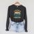 Canoe Canoeing Retro Vintage I'D Rather Be Canoeing Raglan Sleeve Sweatshirt Dark Grey Heather