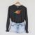 Canoe Raglan Sleeve Sweatshirt Dark Grey Heather