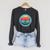 Canoe Sunset Raglan Sleeve Sweatshirt Dark Grey Heather