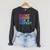 Float Drink Tan Repeat Summer Swimming Beach Pool Vacation Raglan Sleeve Sweatshirt Dark Grey Heather