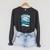 Here's To Swimming With Bow Legged Women Distressed Look Raglan Sleeve Sweatshirt Dark Grey Heather Here's To Swimming With Bow Legged Women Distressed Look Raglan Sleeve Sweatshirt Dark Grey Heather