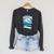 Here's To Swimming With Bow Legged Women Vintage Style Raglan Sleeve Sweatshirt Dark Grey Heather Here's To Swimming With Bow Legged Women Vintage Style Raglan Sleeve Sweatshirt Dark Grey Heather