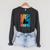 Kayaking Kayak Retro Art Canoe Raglan Baseball Tee Raglan Sleeve Sweatshirt Dark Grey Heather
