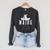 Maine Canoe Kayak Moose USA America Souvenir Raglan Sleeve Sweatshirt Dark Grey Heather