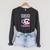 Ohio Flag Swimming Team Swim Swimmer US State Raglan Sleeve Sweatshirt Dark Grey Heather