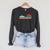 Paddling Canoe Retro Vintage For Canoeists And Paddle Raglan Sleeve Sweatshirt Dark Grey Heather