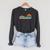 Retro Vintage For Canoeists And Paddle Raglan Sleeve Sweatshirt Dark Grey Heather
