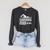 Swim Slogan Funny Swimming Mode On Swim Raglan Sleeve Sweatshirt Dark Grey Heather