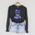 Swimming Goggles Saying Swim Team Gear Raglan Sleeve Sweatshirt Dark Grey Heather
