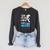 Swimming Saying For Swimmers Raglan Sleeve Sweatshirt Dark Grey Heather