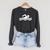 Swimming Symbol Raglan Sleeve Sweatshirt Dark Grey Heather Swimming Symbol Raglan Sleeve Sweatshirt Dark Grey Heather