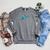 Blue Water Swimming In Freestyle Stroke Raglan Sleeve Sweatshirt Deep Heather