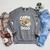 Canoe Dogs Golden Retriever Paddling Graphic Raglan Sleeve Sweatshirt Deep Heather Canoe Dogs Golden Retriever Paddling Graphic Raglan Sleeve Sweatshirt Deep Heather