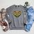 Canoe Heart Cute Minimalist Paddling Adventure Raglan Sleeve Sweatshirt Deep Heather